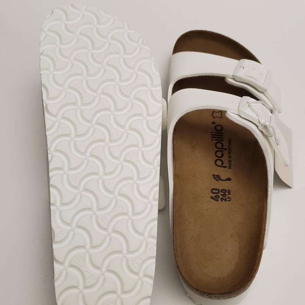 Birkenstock Papillio White Platform Sandals - Picture 8 of 9
